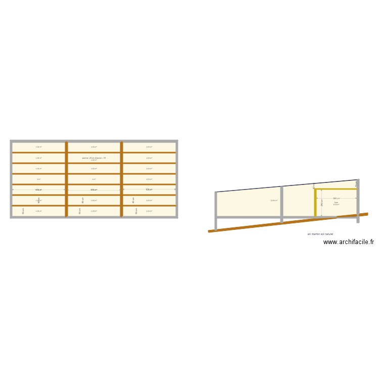 garage vue en coupe test. Plan de 0 pièce et 0 m2