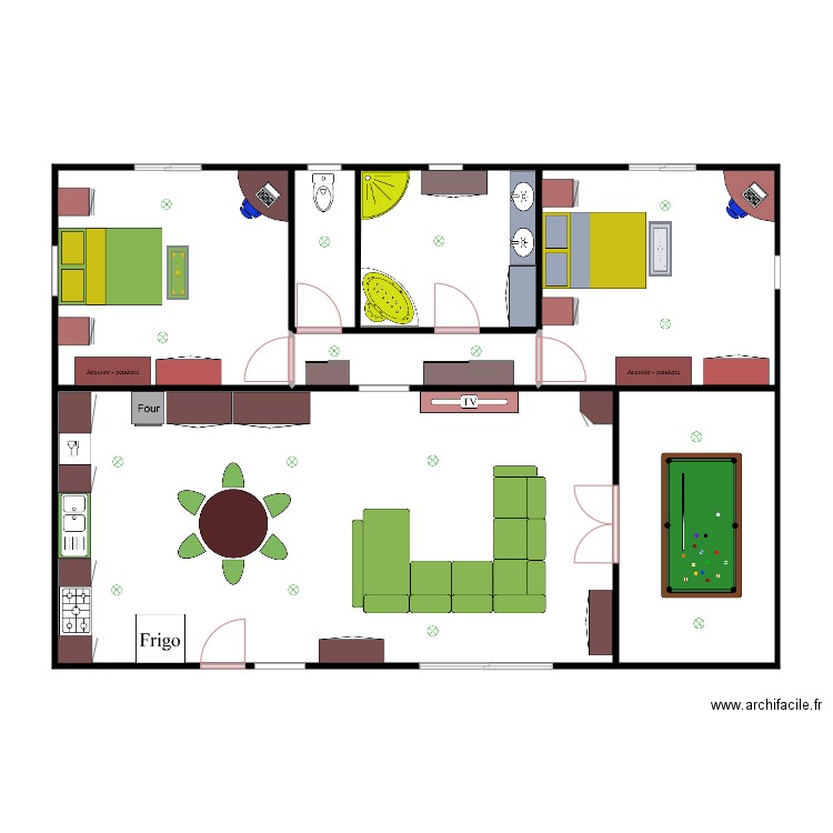 maison domotique. Plan de 0 pièce et 0 m2