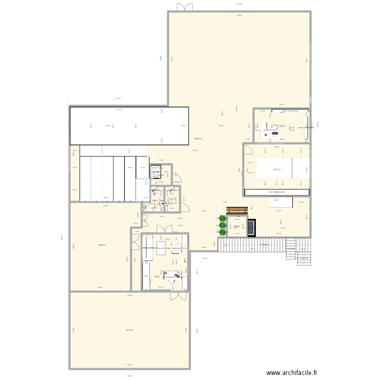 Plan village 3. Plan de 9 pièces et 474 m2