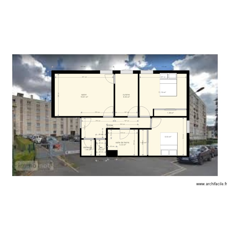 appartement bary 15  aménagement . Plan de 0 pièce et 0 m2