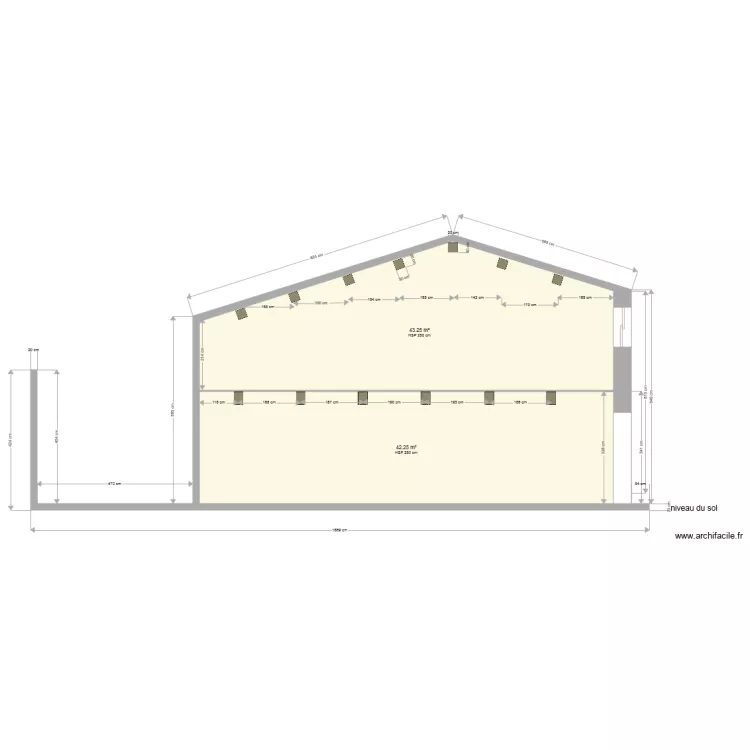 cave coupe. Plan de 