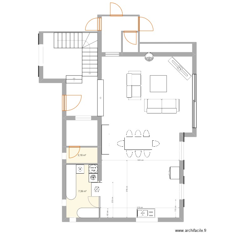 maison peg RDC pour cuisine cotations. Plan de 0 pièce et 0 m2