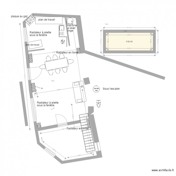 rdc vrai cote revu. Plan de 0 pièce et 0 m2