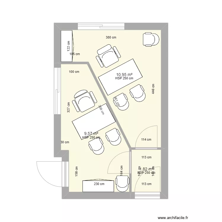 Bureau M&eacute;disud. Plan de 
