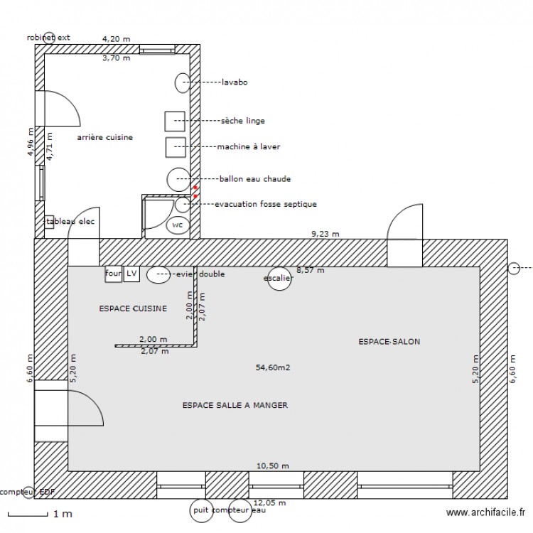 rez de chaussé. Plan de 0 pièce et 0 m2