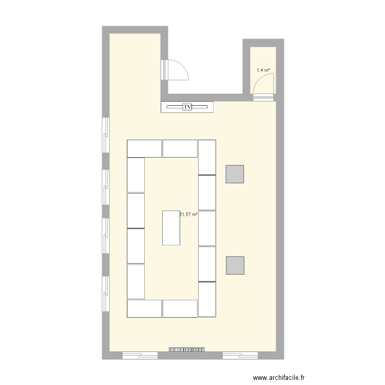 visio. Plan de 0 pièce et 0 m2