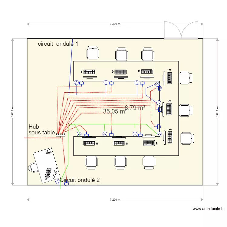 circuit elec formation. Plan de 