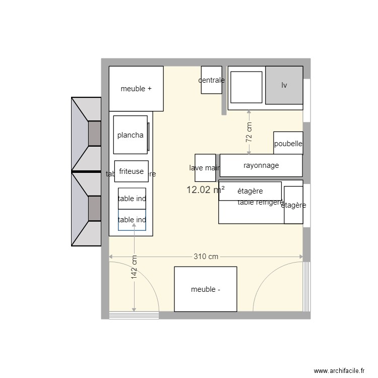 restaurant chez fred. Plan de 0 pièce et 0 m2