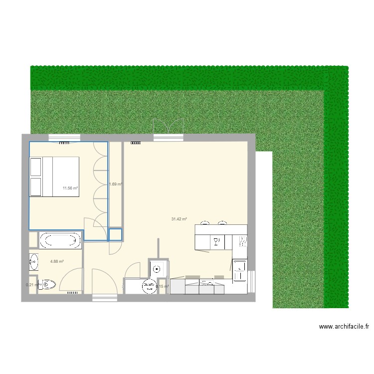 Appart Débo origine NOUVEAU APRES. Plan de 0 pièce et 0 m2