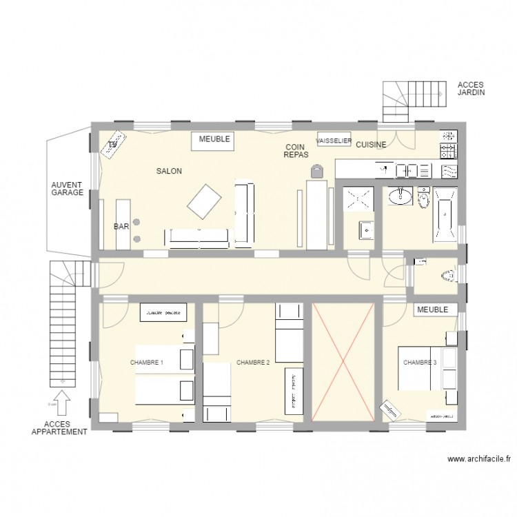 morzine. Plan de 0 pièce et 0 m2