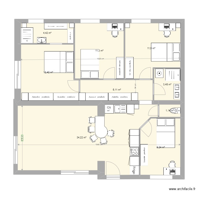 en cours  RDC SIX FOURS T6. Plan de 0 pièce et 0 m2