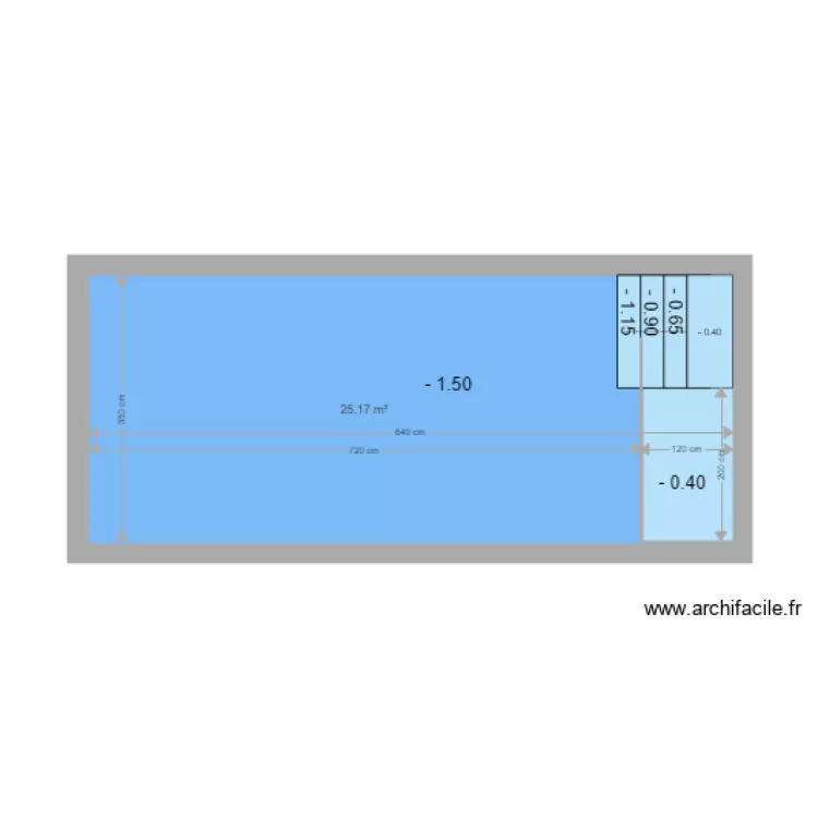 piscine 2. Plan de 