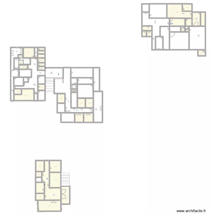 Plan de service A. Plan de 35  et 195 m²