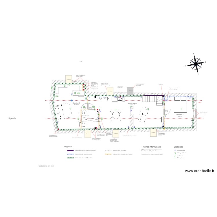 Combles v1C. Plan de 0 pièce et 0 m2