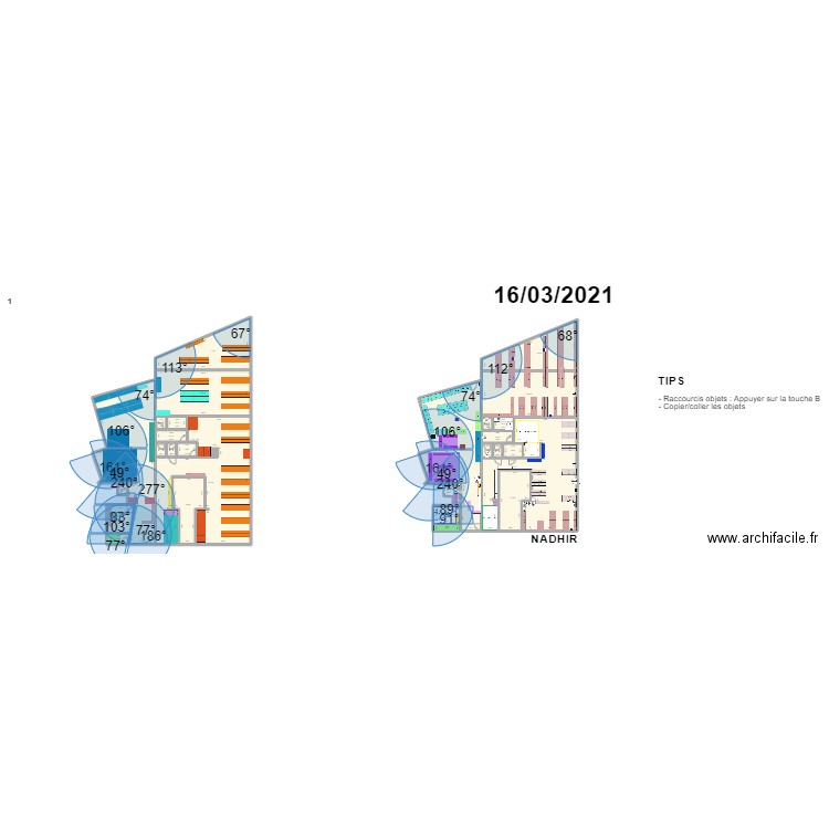 Draft Nadhir . Plan de 29 pièces et 770 m2