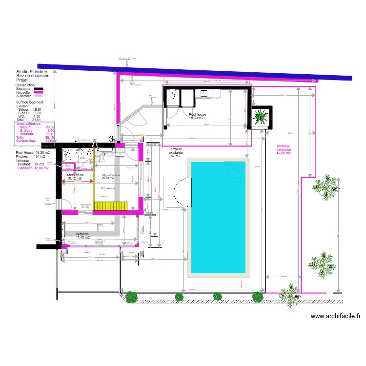 Studio Picholine Projet  04 18 STA R&eacute;alisation. Plan de 0 pièce et 0 m2