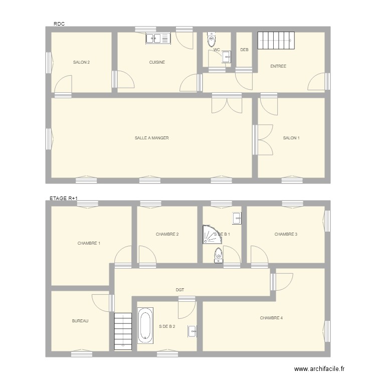 LAJARRIGE. Plan de 0 pièce et 0 m2