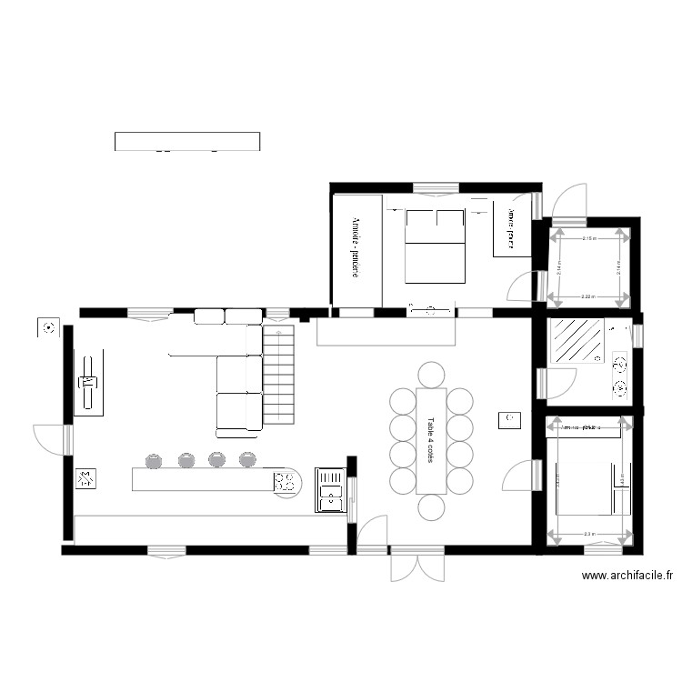 LA PORTE. Plan de 0 pièce et 0 m2