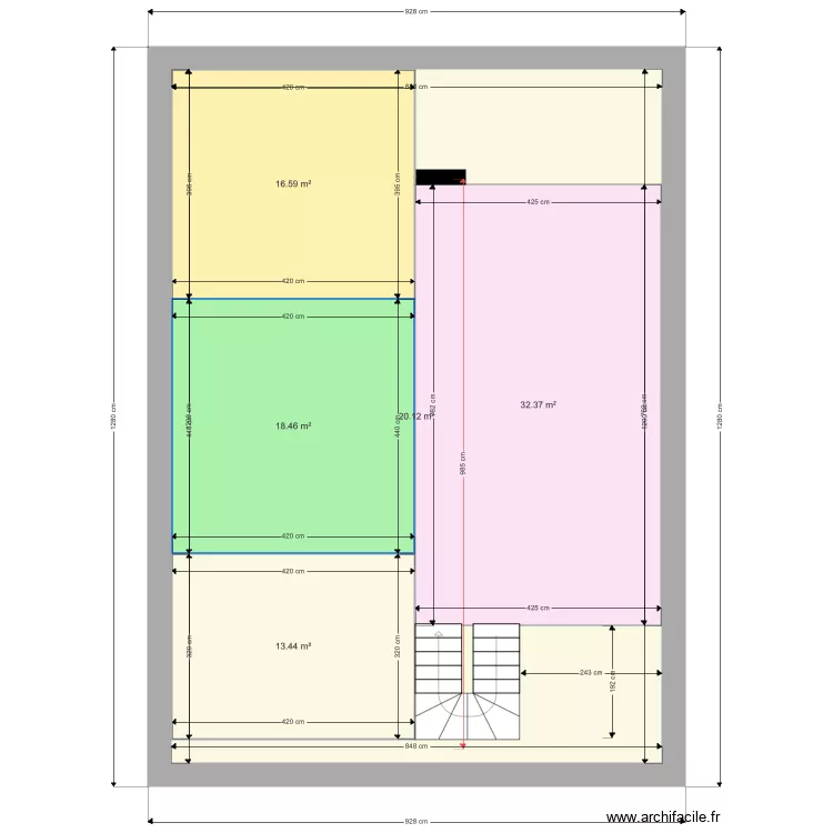 dernierETAGEveriere19mai18h20. Plan de 