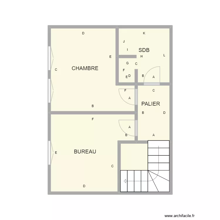 ETAGE LANGLADE. Plan de ETAGE LANGLADE. Plan de