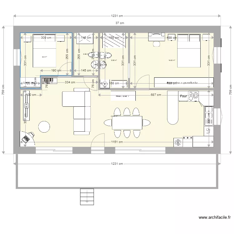 maison 6. Plan de 