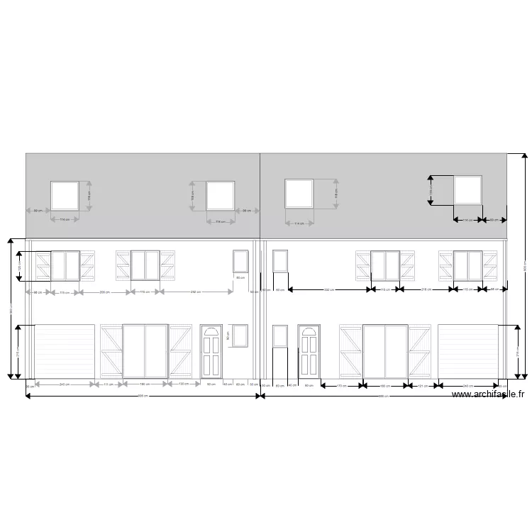NOUVEAU PLAN FACADE FERTE. Plan de 