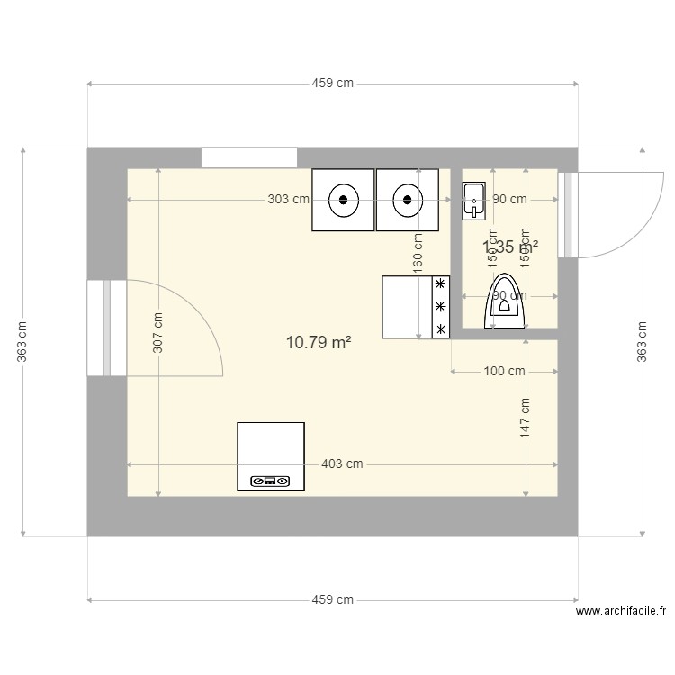 Sans garage v2. Plan de 0 pièce et 0 m2