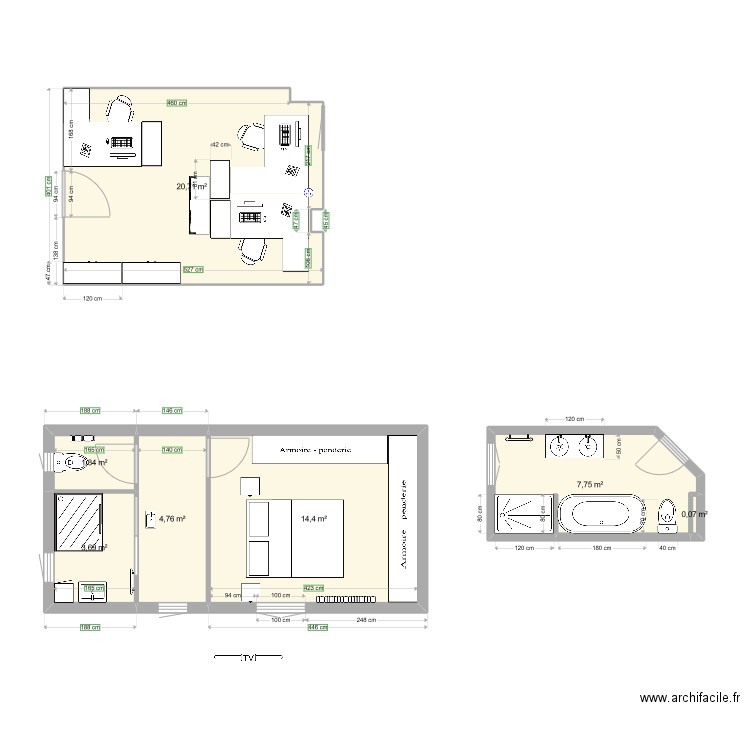 Sdb1. Plan de 0 pièce et 0 m2
