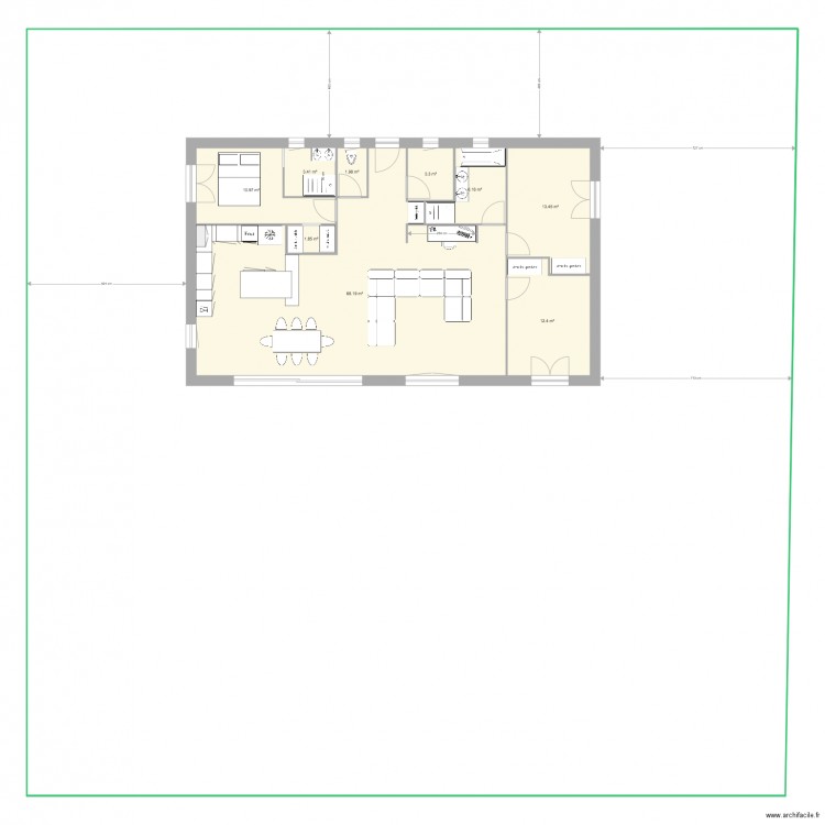 Nouveau Plan sur terrain. Plan de 0 pièce et 0 m2