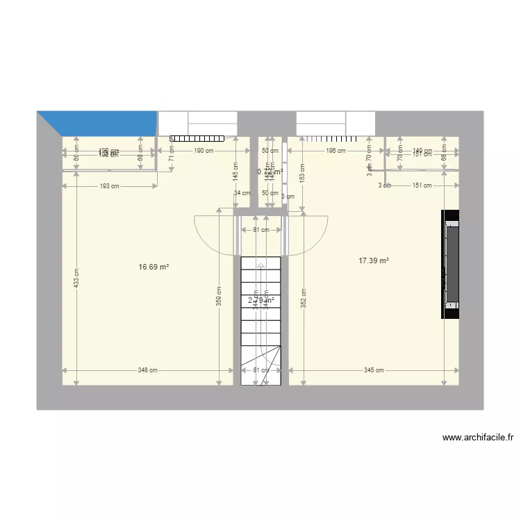 chambre coté maison principale. Plan de chambre coté maison principale. Plan de