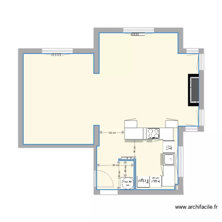 Le Touquet plan cuisine. Plan de Le Touquet plan cuisine. Plan de