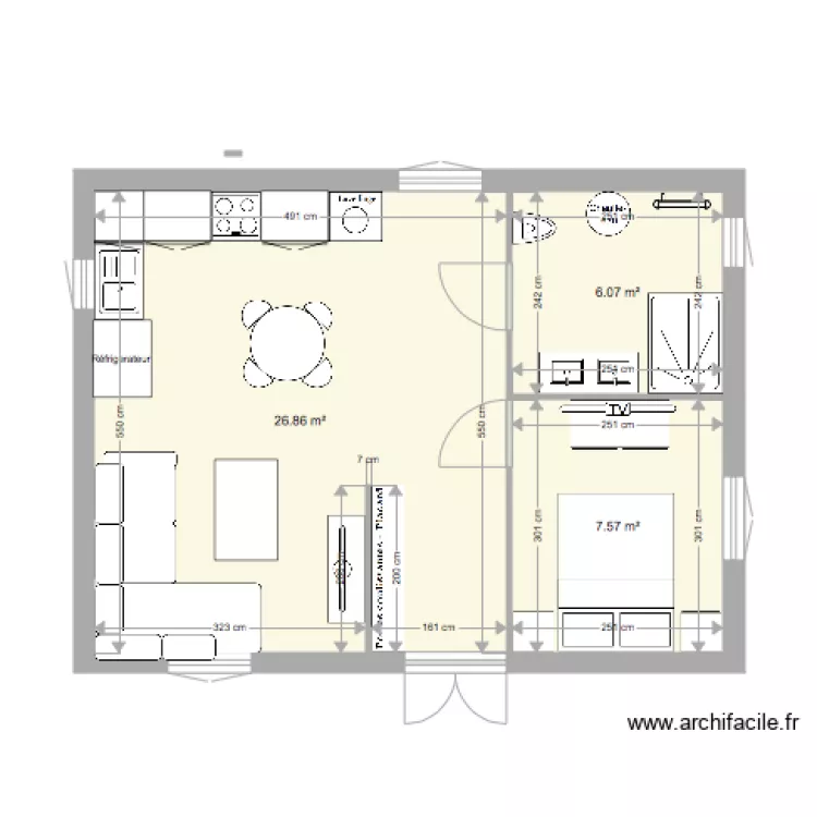 plan du studio bravone 2. Plan de 