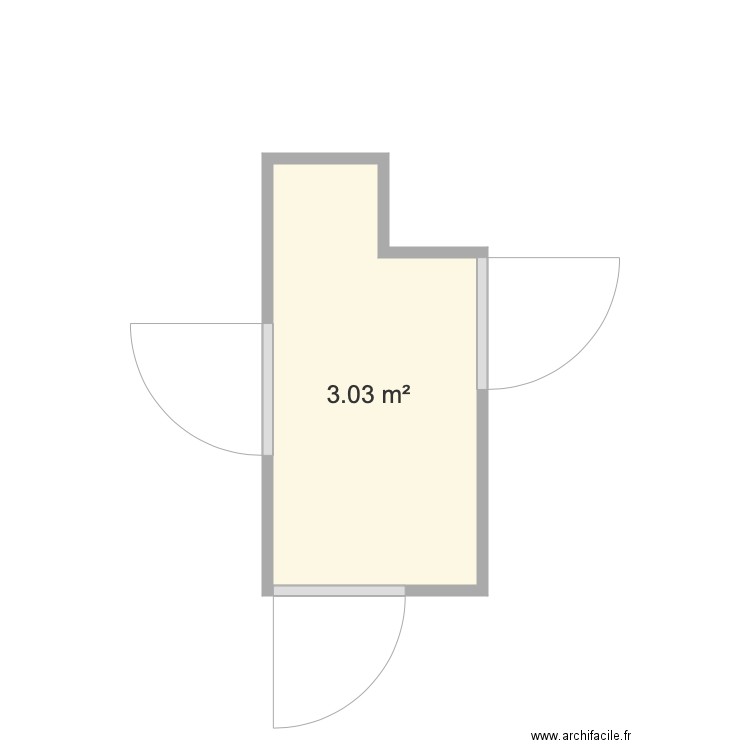 Couloir 1. Plan de 0 pièce et 0 m2