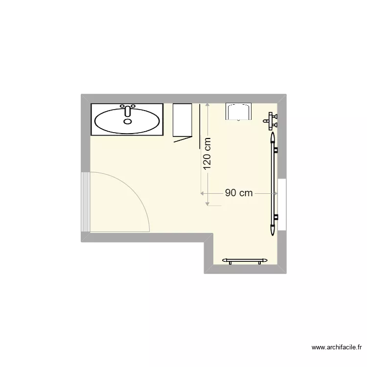 LORRIETTE SDB projet. Plan de LORRIETTE SDB projet. Plan de