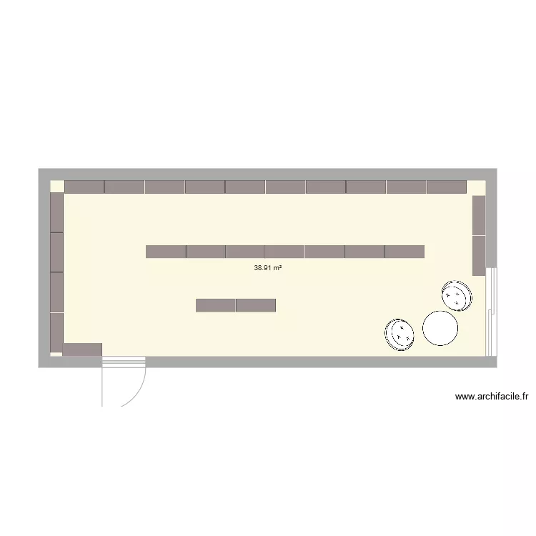 HERSEAUX. Plan de 