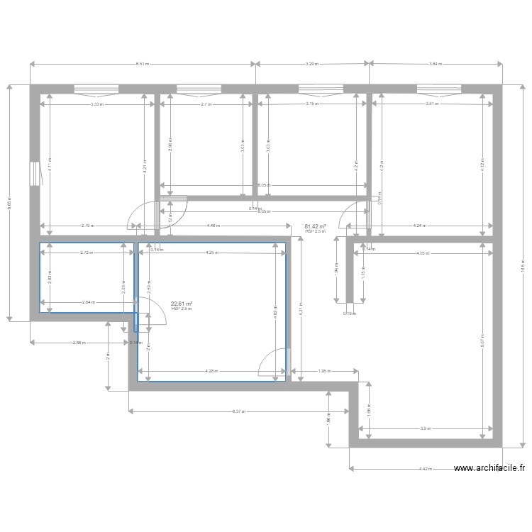 Bouillon étage . Plan de 0 pièce et 0 m2