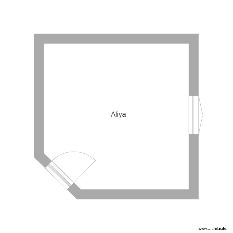 Chambre Aliya. Plan de 0 pièce et 0 m2