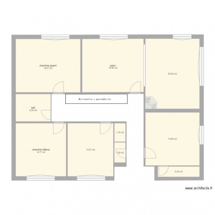 maison. Plan de 0 pièce et 0 m2