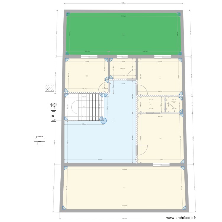 Villa en bande de 196m2 Etage. Plan de 0 pièce et 0 m2