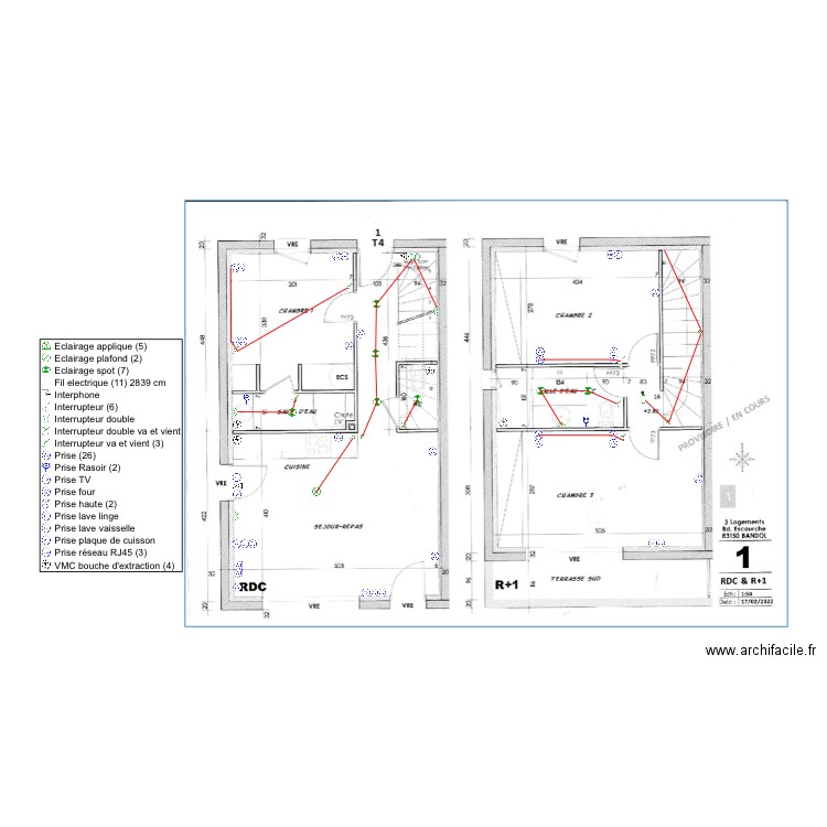 FENDLER. Plan de 0 pièce et 0 m2