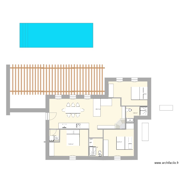 Paros Kostos Atko ter. Plan de 0 pièce et 0 m2