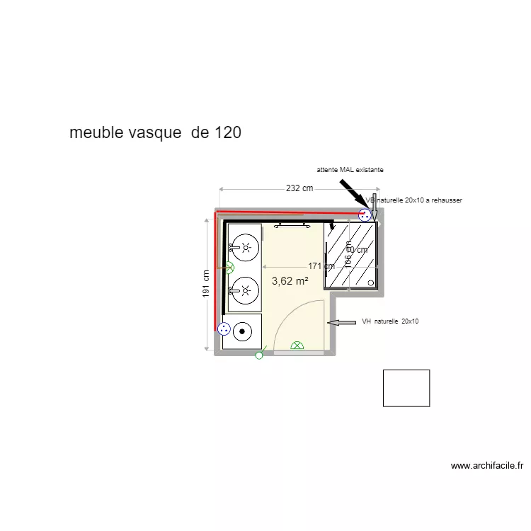 Projet SDB boulogne. Plan de Projet SDB boulogne. Plan de