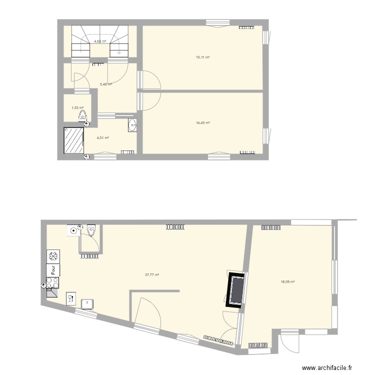Maison 01. Plan de 0 pièce et 0 m2