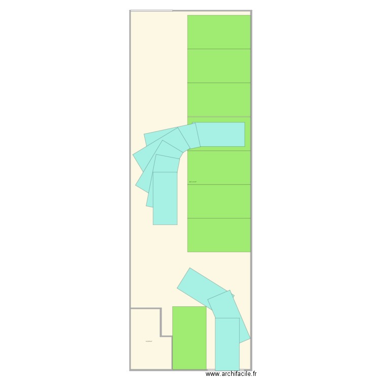 Bonneuil BAT 215 - Version 2. Plan de 2 pièces et 387 m2