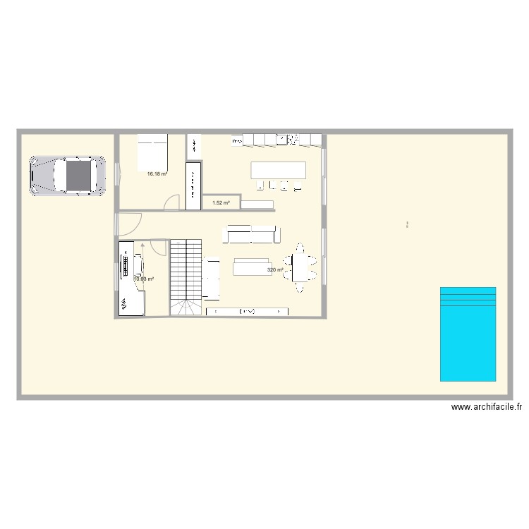 nuestra casa. Plan de 0 pièce et 0 m2