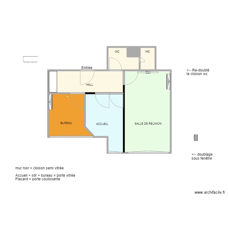 TOULON PLAN VIDE. Plan de 8 pièces et 40 m2