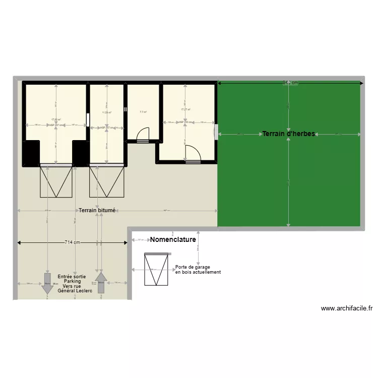 Centre M&eacute;dical B&acirc;timent arri&egrave;re avant projet. Plan de 