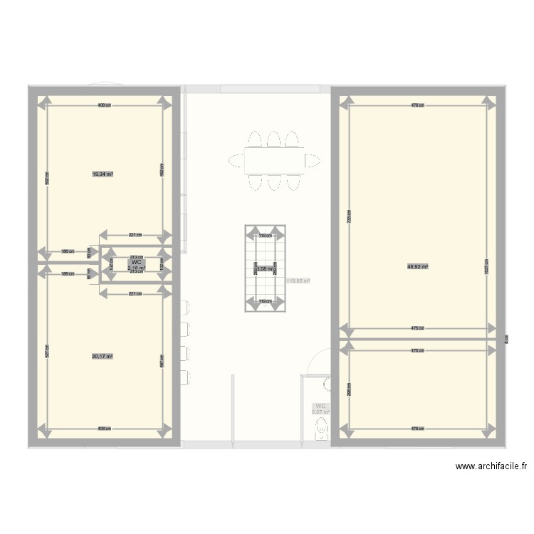 cheyennnej. Plan de 0 pièce et 0 m2