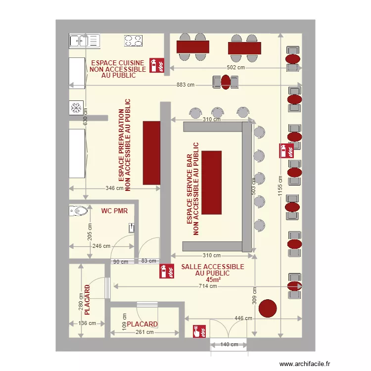 RESTO SERIGNAN PROVISOIRE. Plan de 