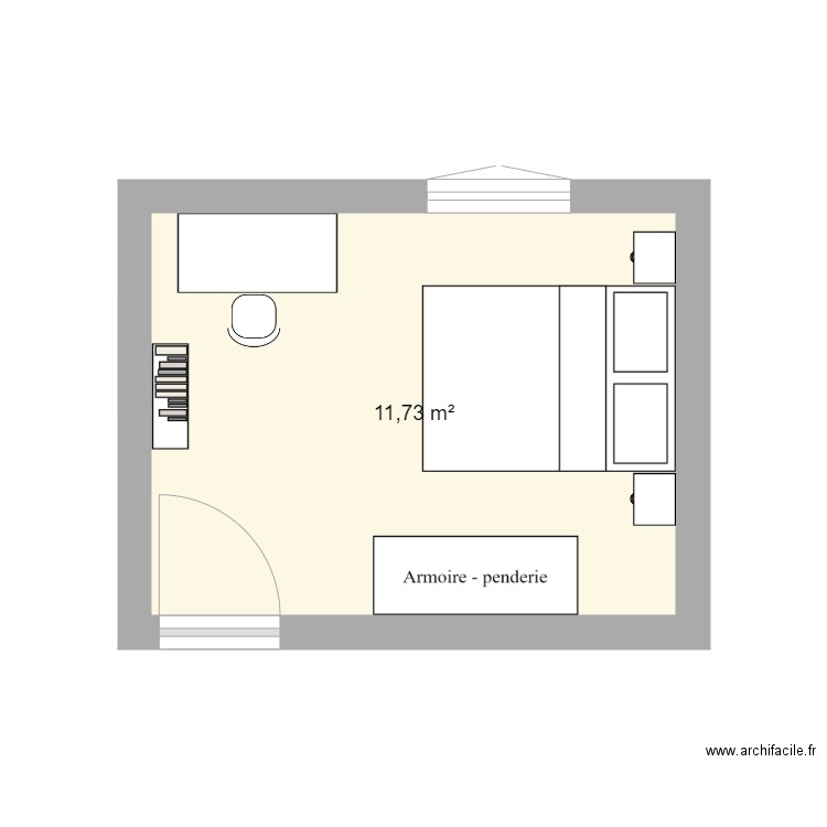 Chambre amis. Plan de 0 pièce et 0 m2